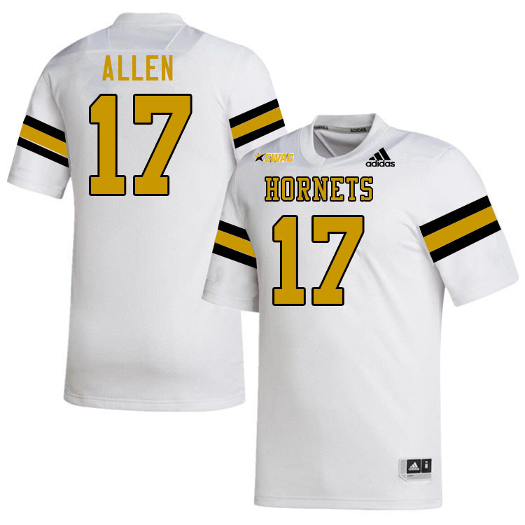 Alabama State Hornets #17 LJ Allen College Football Jerseys Stitched-White